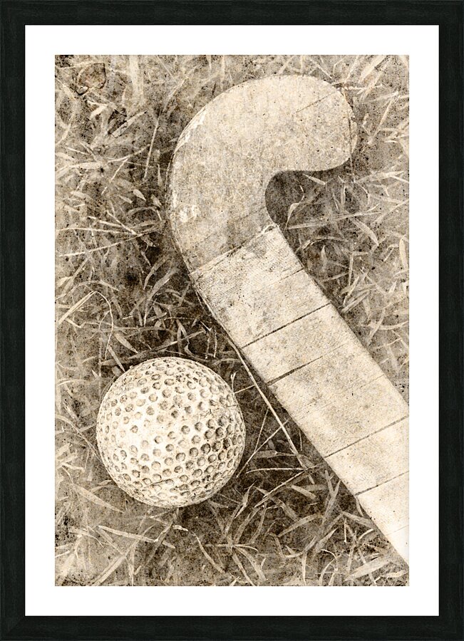 Traditional grass hockey Picture Frame print