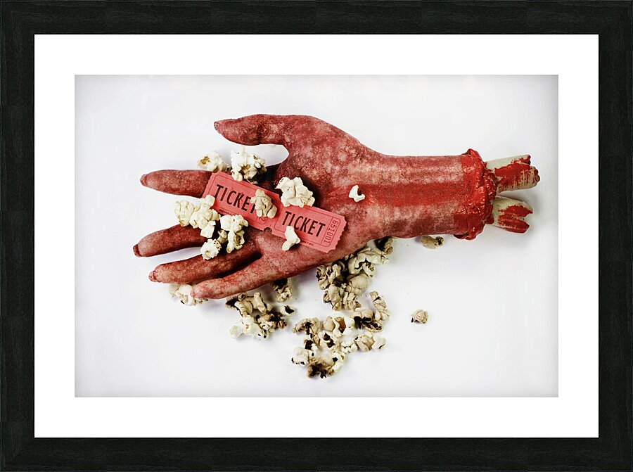 B Grade Horror Film Picture Frame print