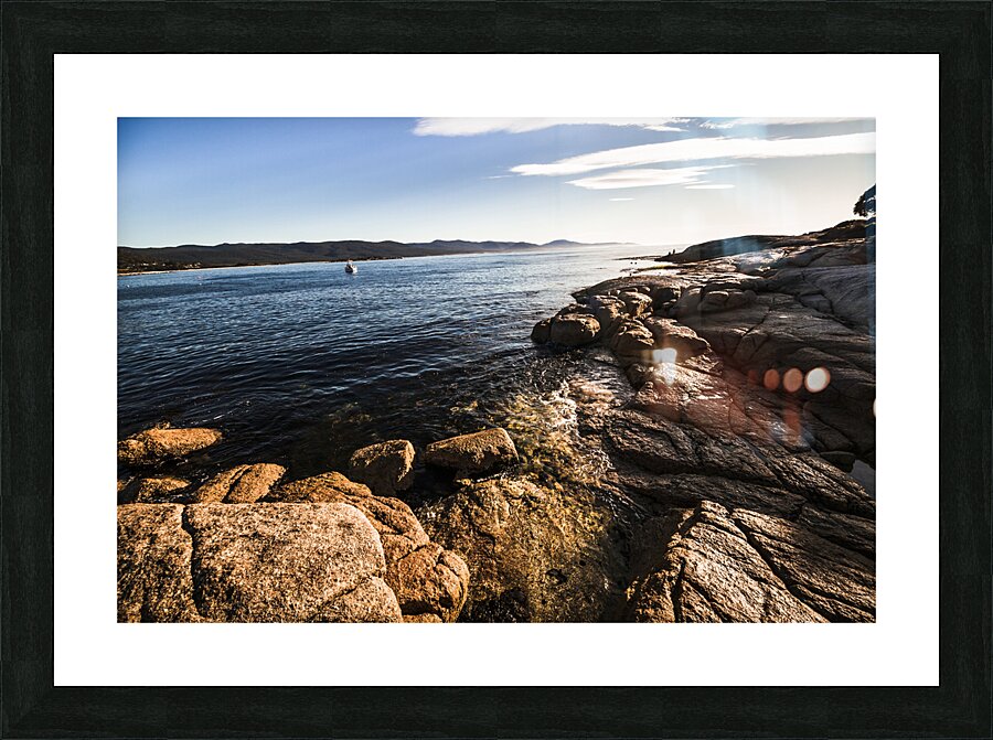 Australian bay in eastern Tasmania Picture Frame print