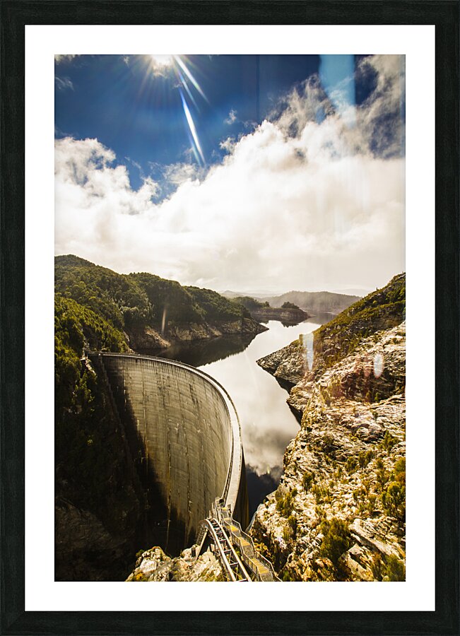 Gordon Dam Tasmania  Picture Frame print