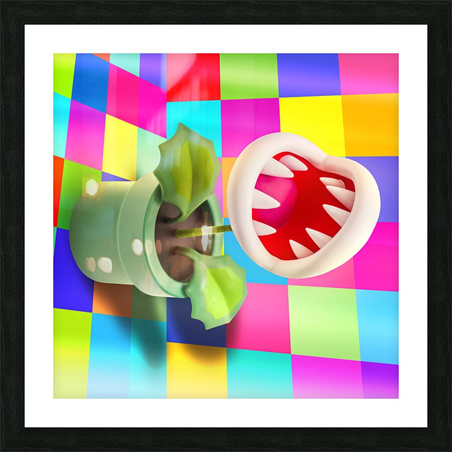 Plant PiraNES Picture Frame print