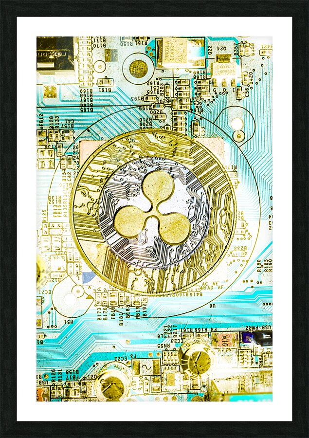 Ripple effect Picture Frame print