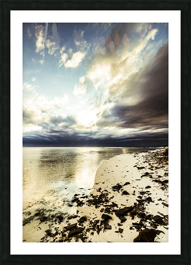 Scenic sea sunrise Picture Frame print