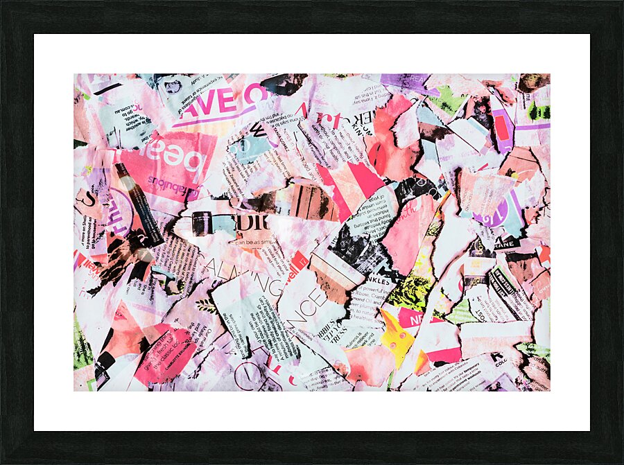 Mixed media messages Picture Frame print