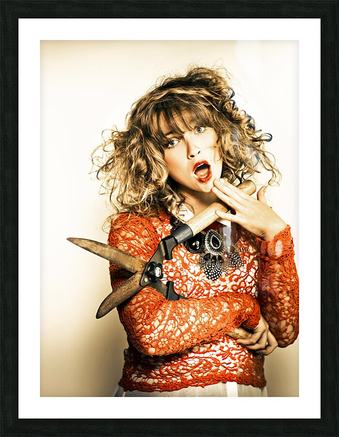 Hair cut with style Picture Frame print