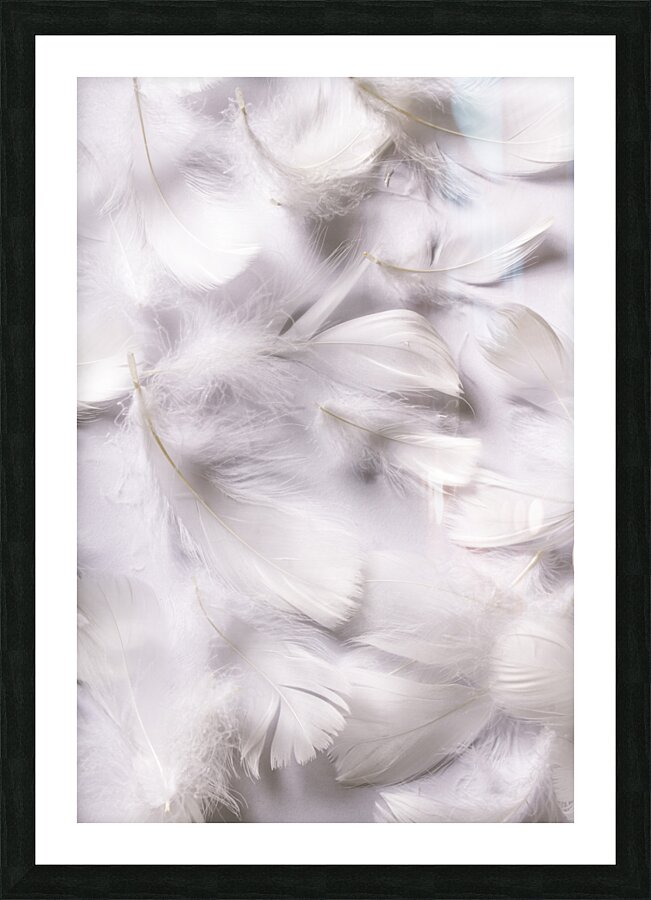 White on white Picture Frame print