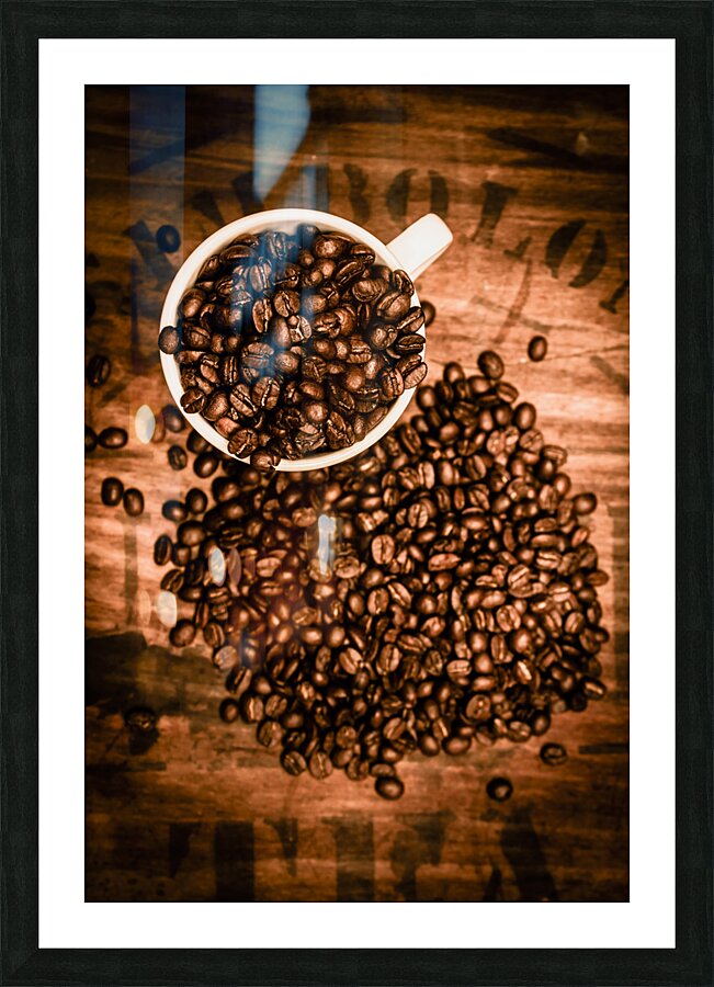 Vintage cafe artwork Picture Frame print