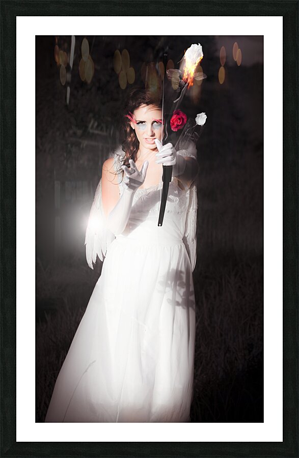 Cupid Igniting The Spark Of Love Picture Frame print