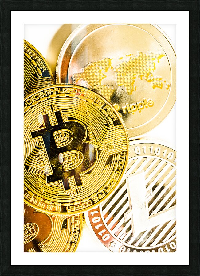 Golden exchange Picture Frame print