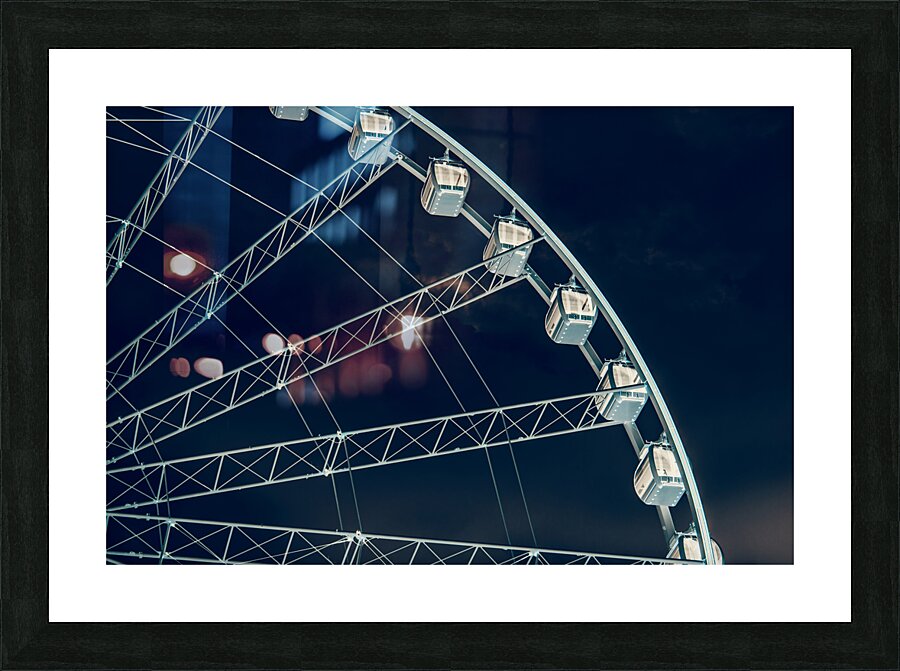 The evening lights Picture Frame print