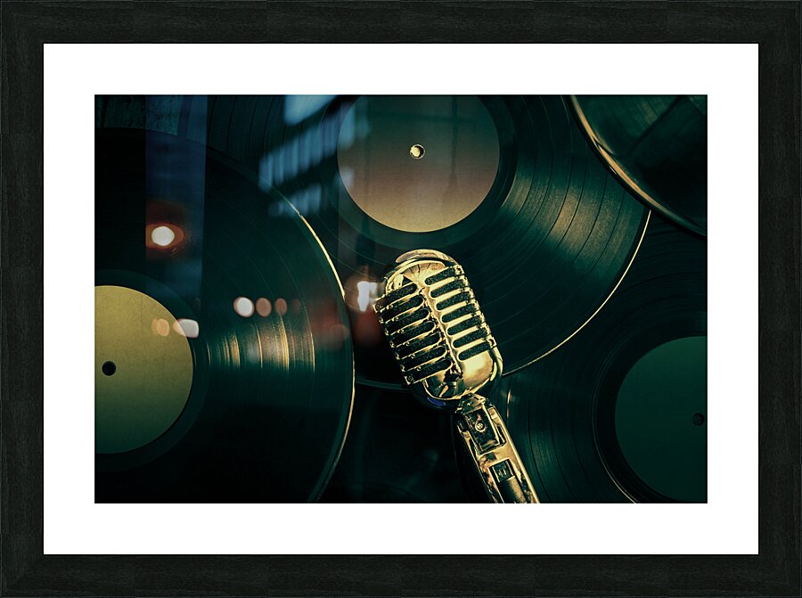 Recording studio art Picture Frame print