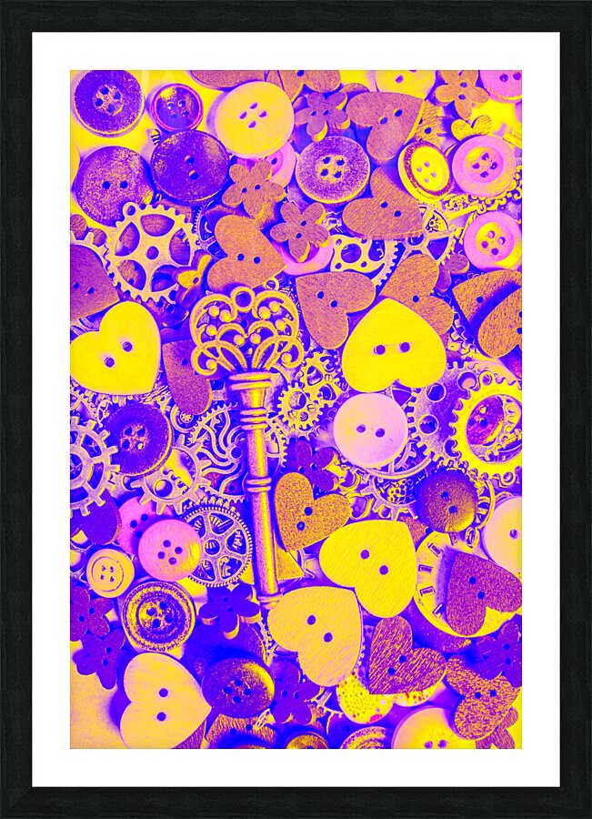 Romance in mechanics Picture Frame print