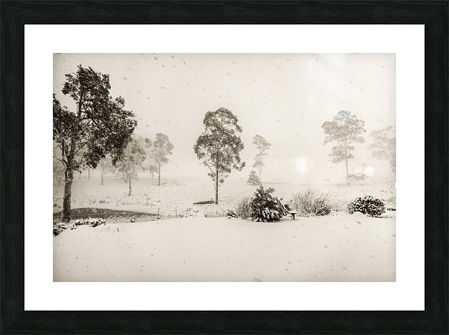 White washed Picture Frame print