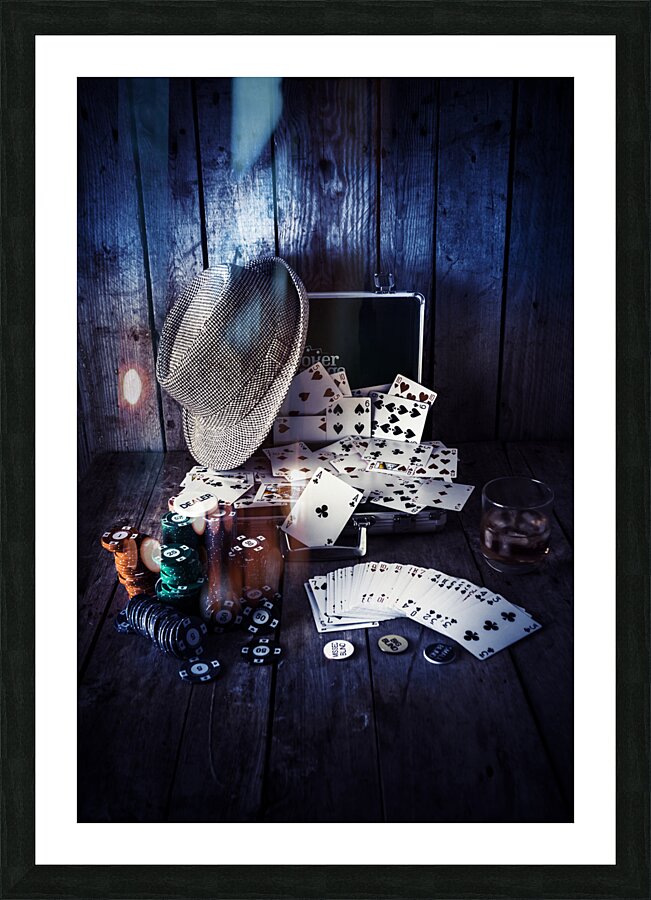 The poker ace Picture Frame print