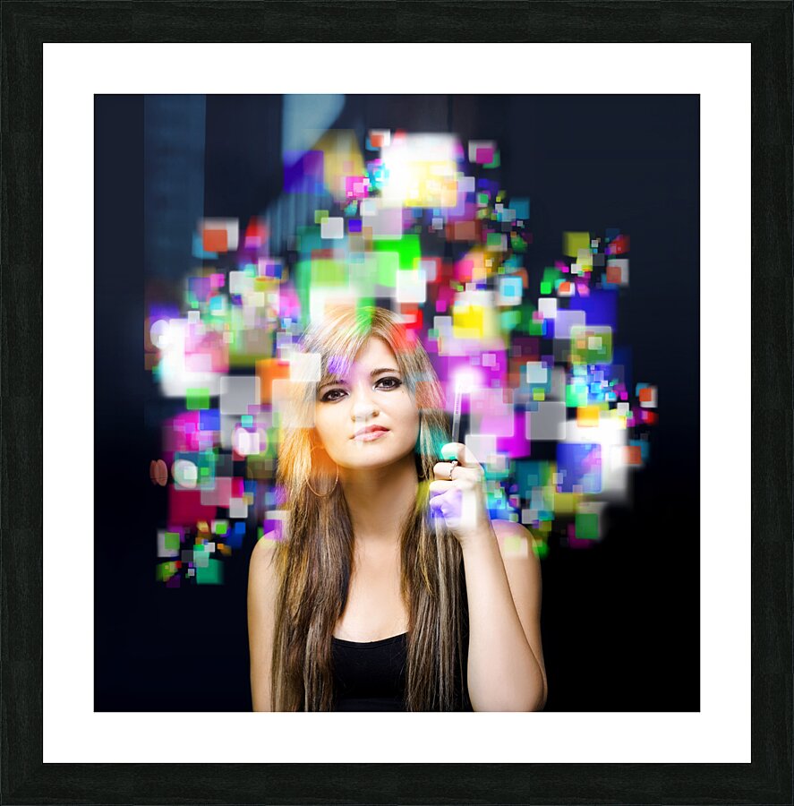 Social media and networking Picture Frame print