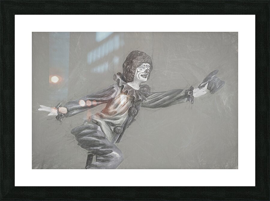 Sketchy the clown Picture Frame print