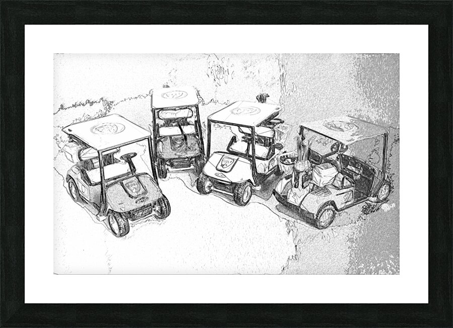 Course sketch Picture Frame print