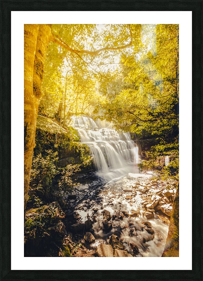 Water in fall Picture Frame print