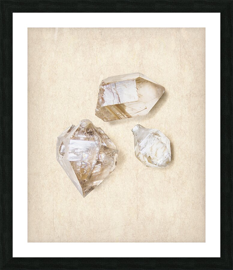 Quartz crystals Picture Frame print