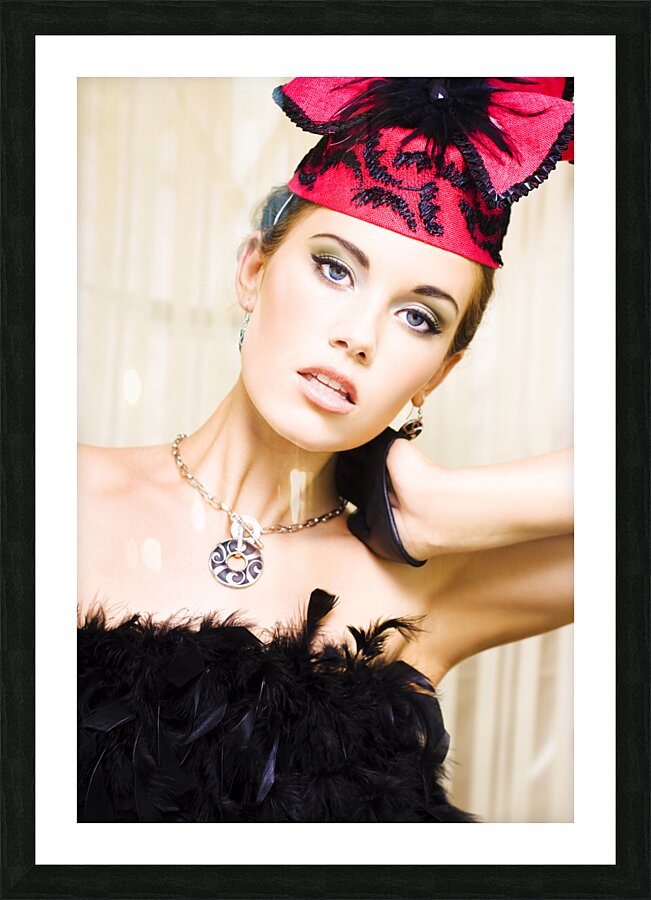 Dancing Show Girl Picture Frame print