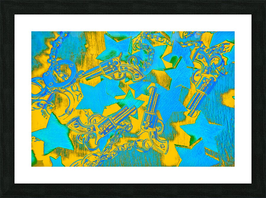 In wild west patterns Picture Frame print