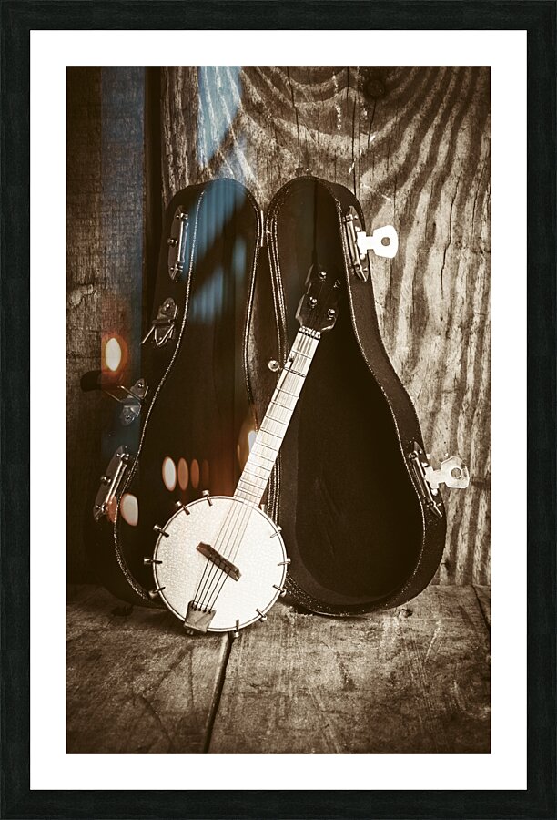 The banjo barn Picture Frame print