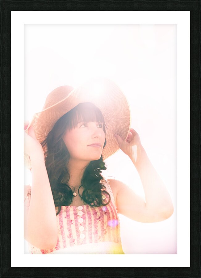 Summer Woman Picture Frame print