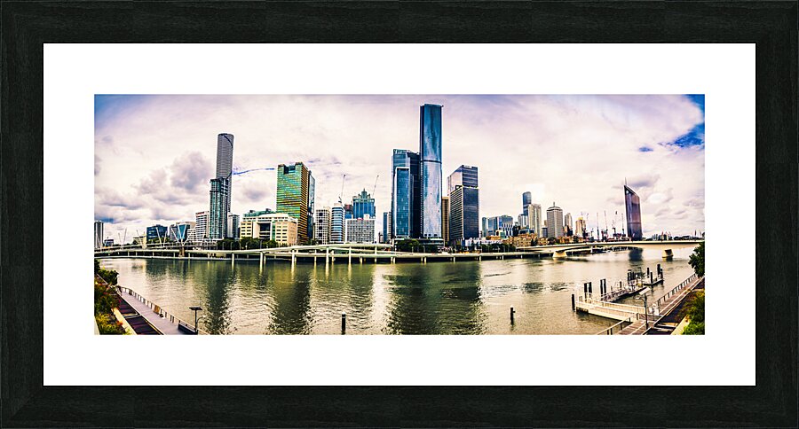 Brisbane City Skyline Picture Frame print