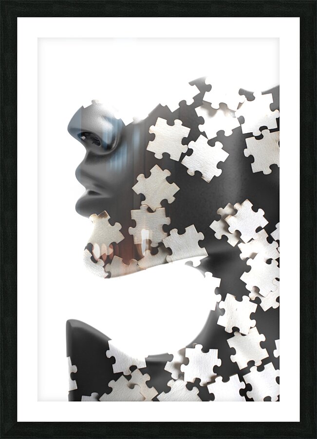 Jig Saw Picture Frame print