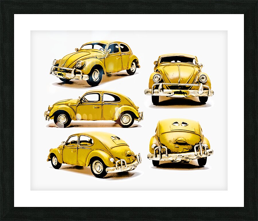The Retro Bug Picture Frame print