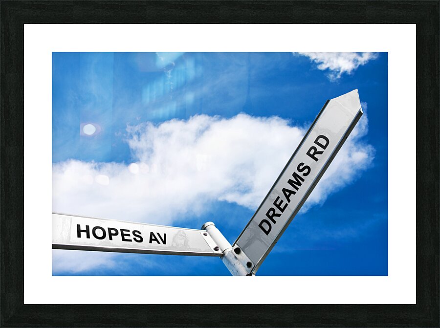 Crossroads Of Hopes And Dreams Picture Frame print