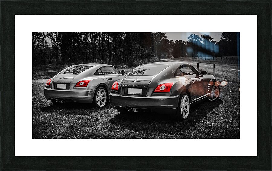 Crossfire duet Picture Frame print
