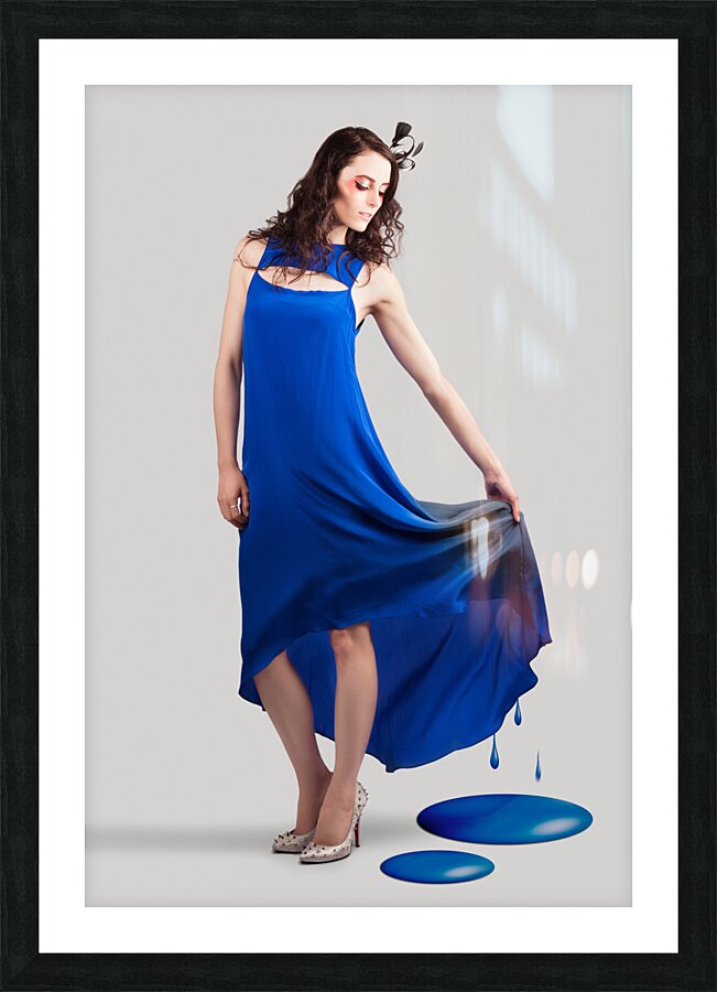 Beauty Portrait Depicting The Color Of Fashion Picture Frame print