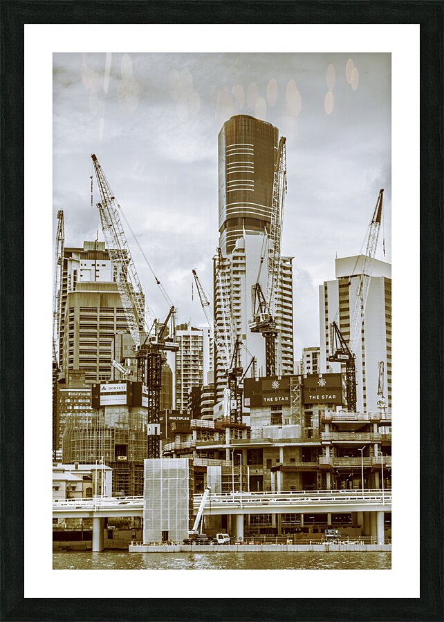 Under construction Picture Frame print