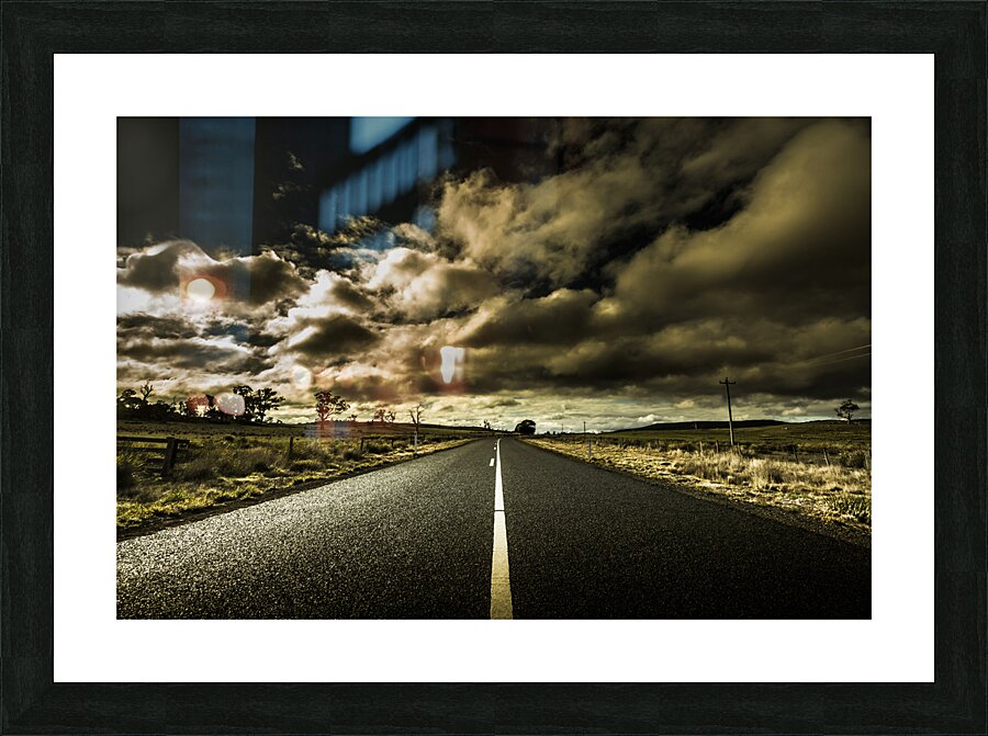Dark adventure ahead Picture Frame print
