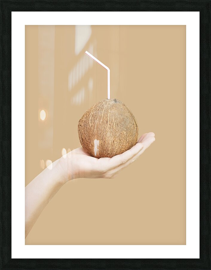 Tropical holiday cocktail Picture Frame print