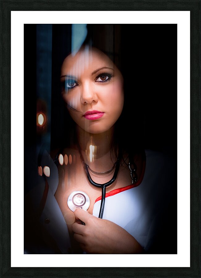 Love Struck Stethoscope Nurse Picture Frame print