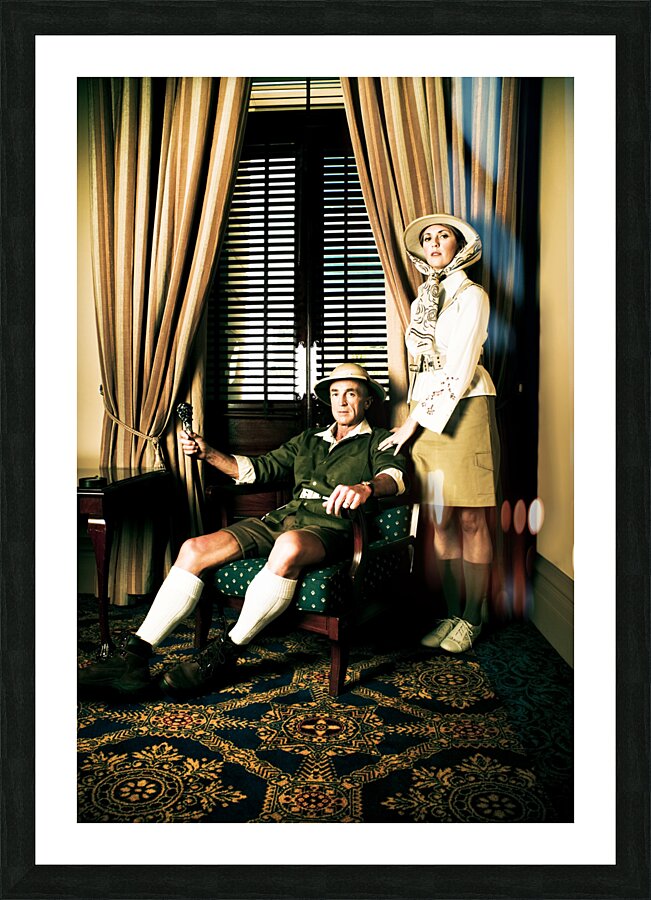 African Safari Couple Picture Frame print