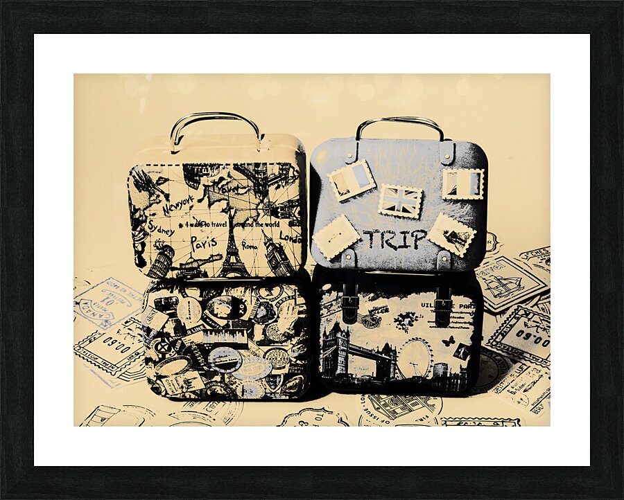 Weathered world tour Picture Frame print