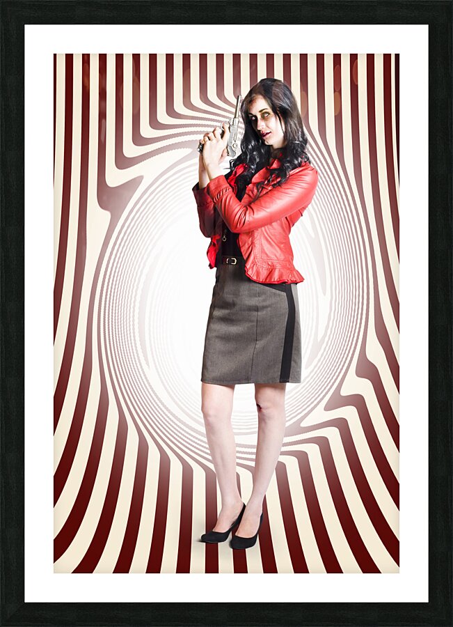 Dead secret agent with the licence to kill Picture Frame print