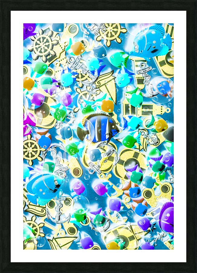 Adventures on icon reef Picture Frame print