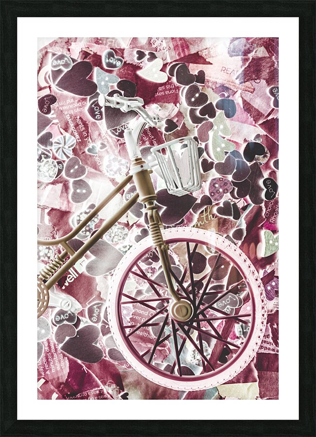 Love courier Picture Frame print