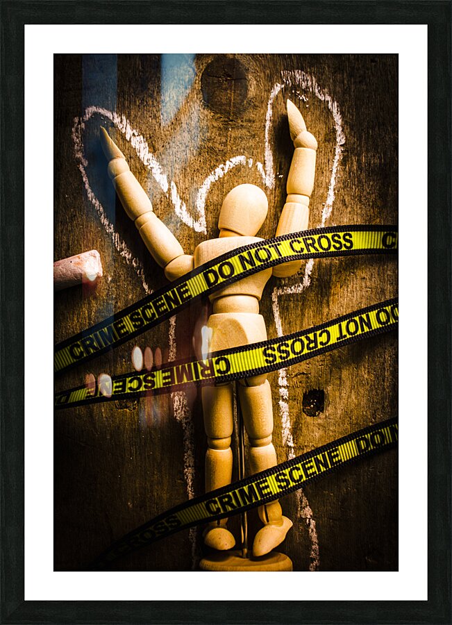 Tracing of tragedy Picture Frame print