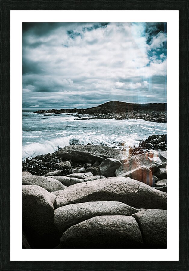 Dramatic Western Tasmania Beach Picture Frame print