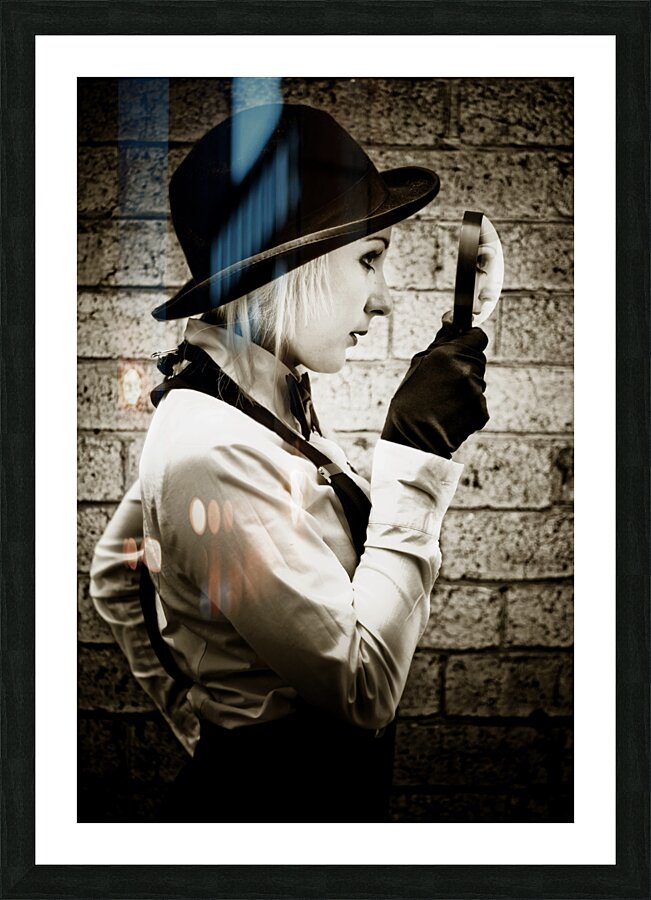 Vintage Detective Picture Frame print