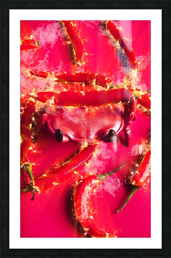 Chili con crab Picture Frame print