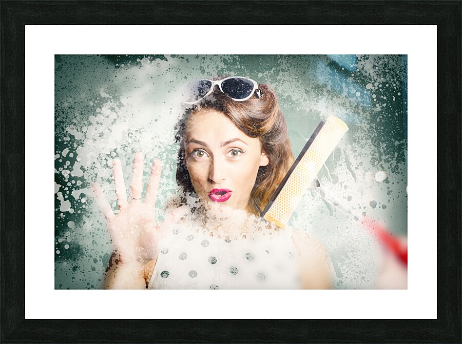 Fun fifties housewives Picture Frame print