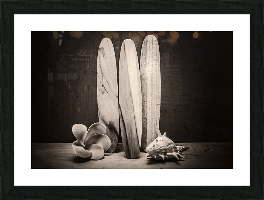 Seventies surfing Picture Frame print