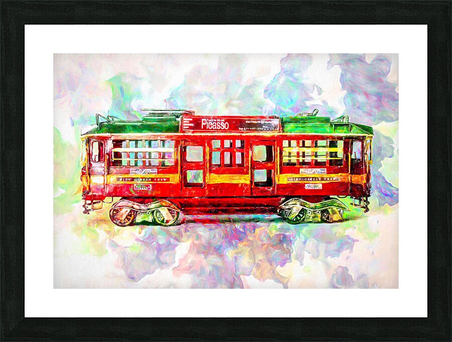 Dabs and circles Picture Frame print