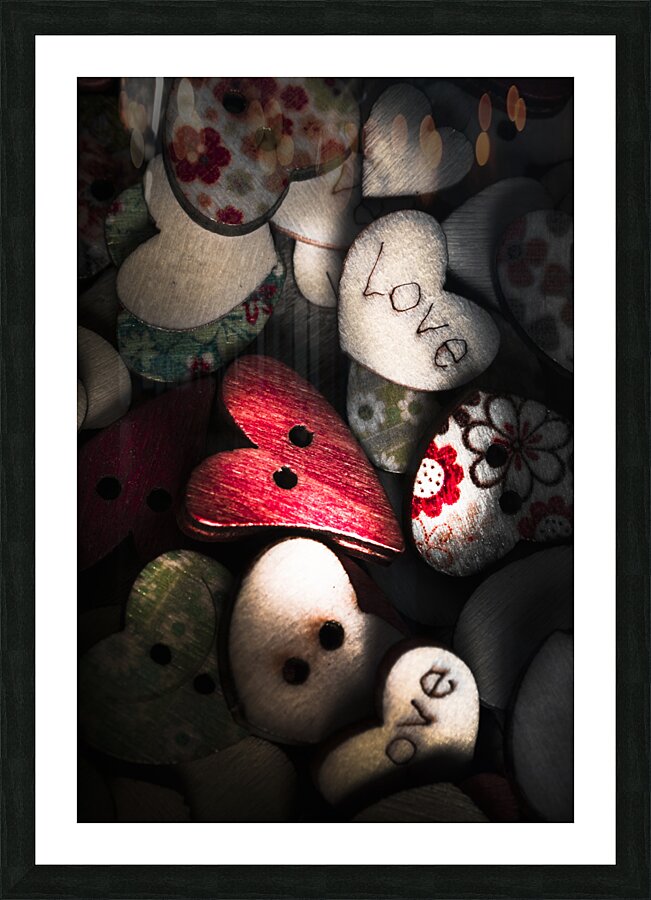 With sentiment in the sewing box Picture Frame print